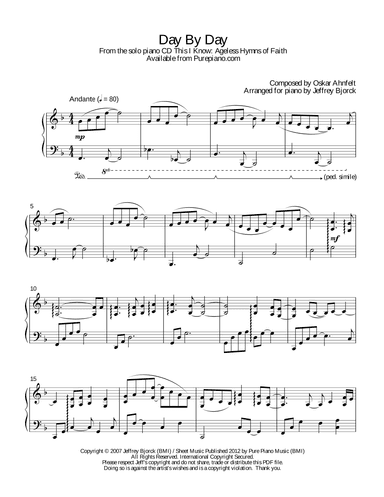 Day by Day and With Each Passing Moment (arr. Jeff Bjorck)