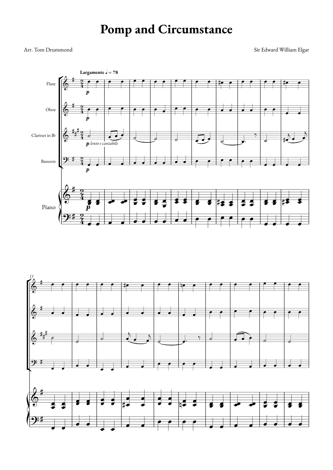 Pomp and Circumstance (arr. Tom Drummond)