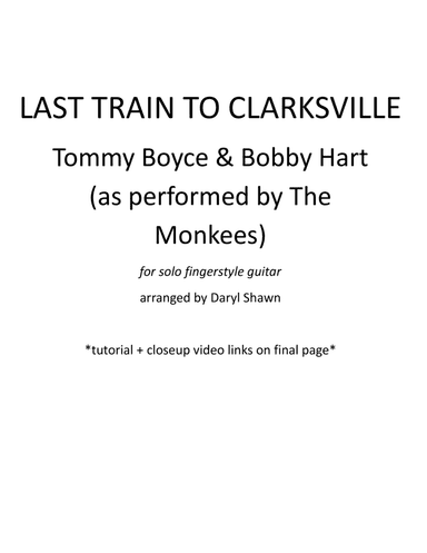 Last Train To Clarksville (arr. Daryl Shawn)