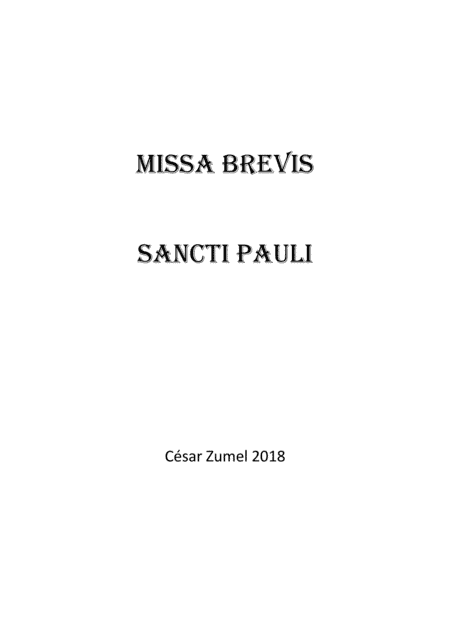 Missa Brevis Sancti Pauli