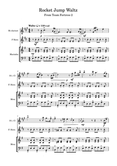 Rocket Jump Waltz (arr. Aidan Zapata)
