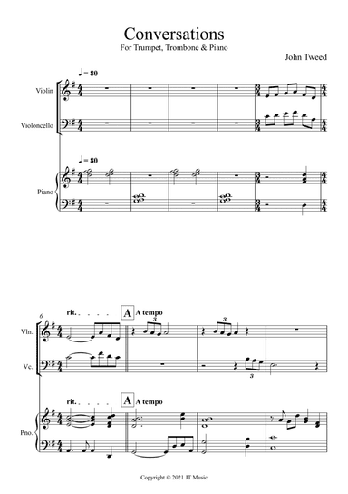 Conversations - Violin, Cello and Piano