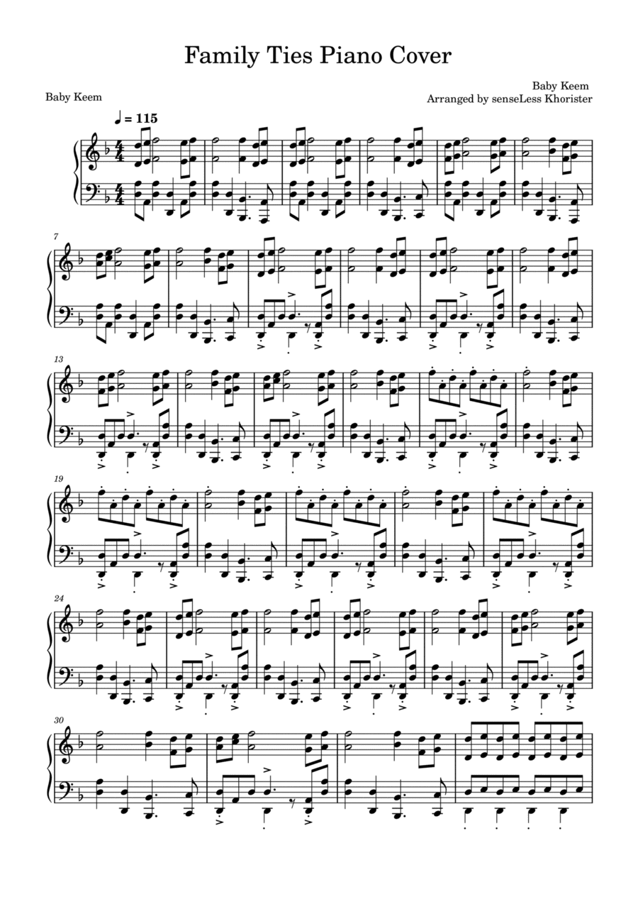 Family Ties (with Kendrick Lamar) (arr. senseLess Khorister)