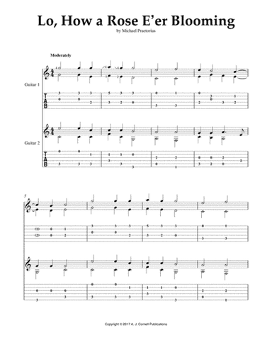 Lo, How a Rose E'er Blooming (arr. Mark Phillips)