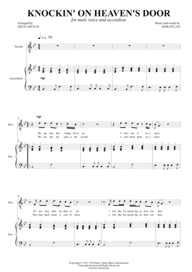 Knockin' On Heaven's Door (arr. Art.o Artaud)