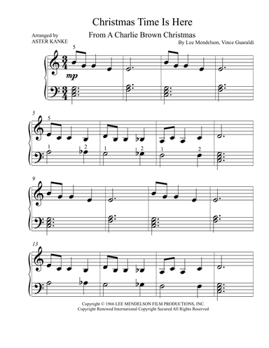 Christmas Time Is Here (arr. Aster Kanke)