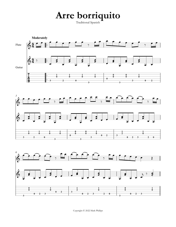 Arre borriquito (arr. Mark Phillips)