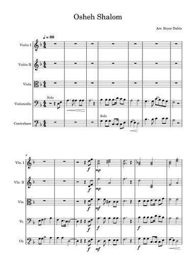 Oseh Shalom (arr. Bryce Dahle)