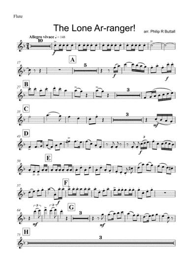 The Lone Ar-ranger (Wind Quintet) - Set of Parts [x5]