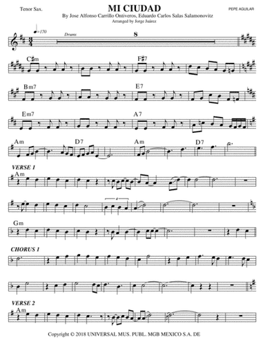 Mi Ciudad (arr. Jorge Juárez)
