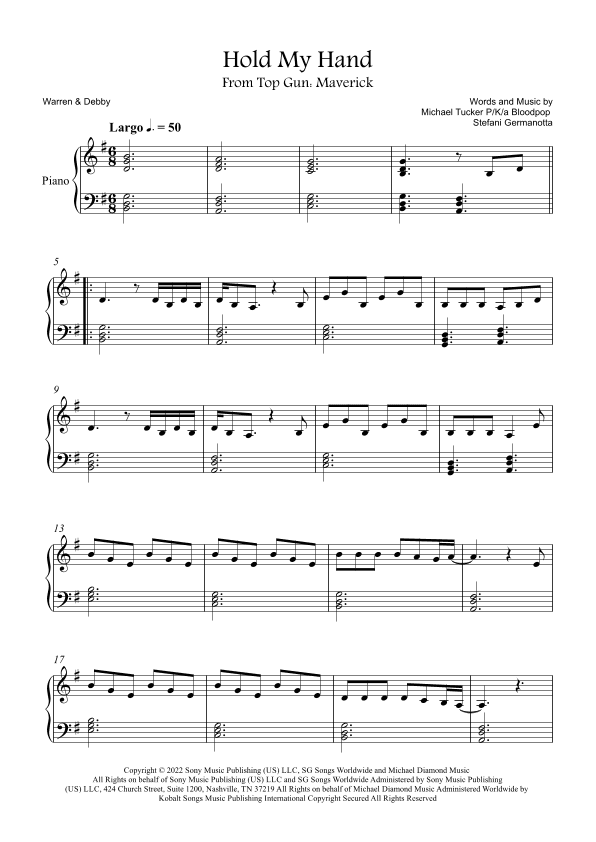 Hold My Hand (arr. Warren & Debby)
