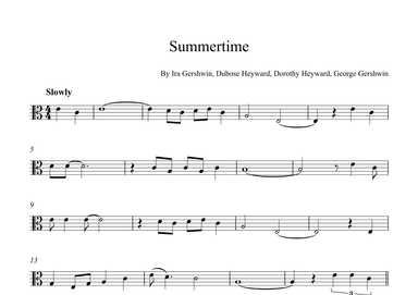 Summertime (arr. Alex Nunes Rodrigues)