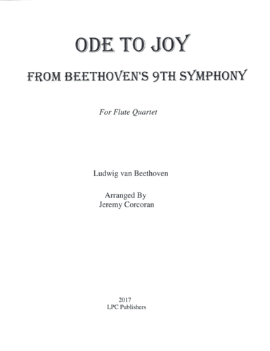 Ode to Joy for Flute Quartet (arr. Jeremy Corcoran)