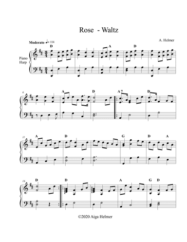 Rose-Waltz in D Major