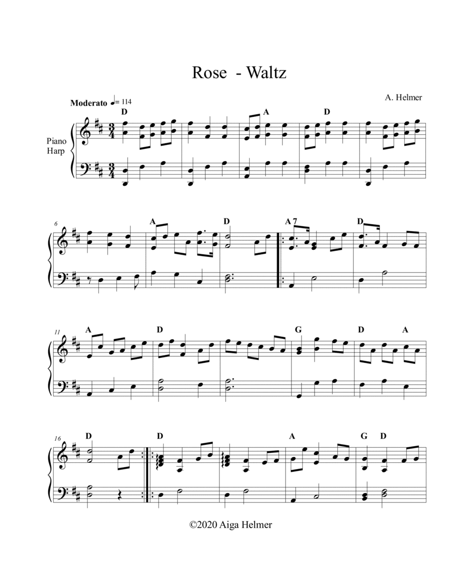 Rose-Waltz in D Major