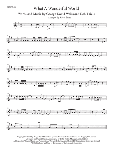 What A Wonderful World (arr. Kevin Busse)