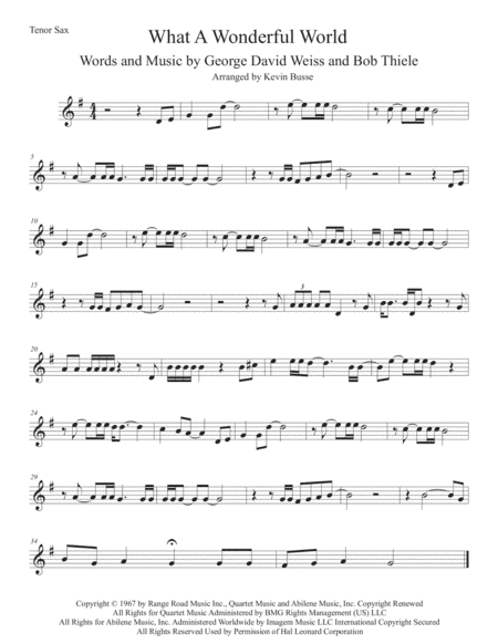 What A Wonderful World (arr. Kevin Busse)