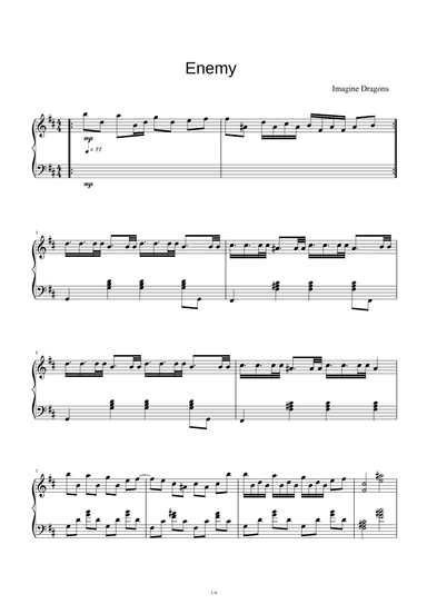 Enemy (arr. Imagine Dragons)