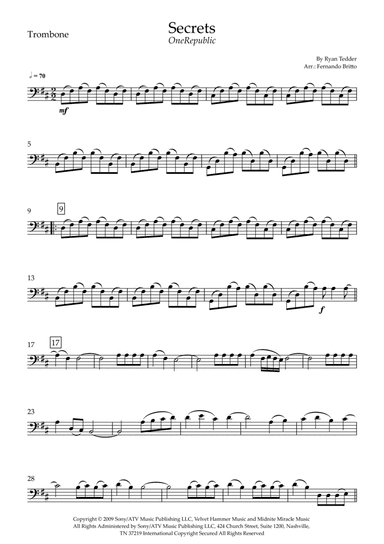 Secrets (arr. Fernando Britto)
