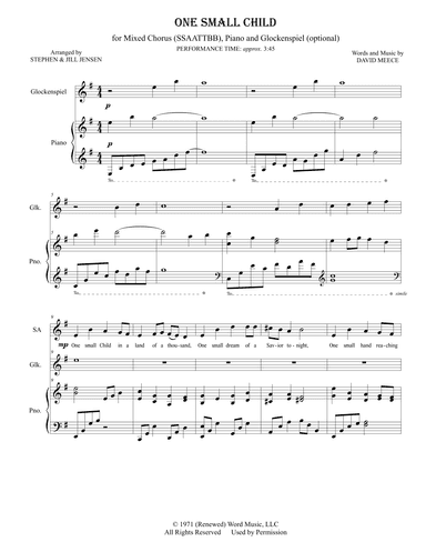 One Small Child (arr. Stephen Jensen & Jill Jensen)