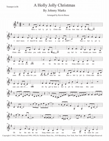 A Holly Jolly Christmas (arr. Kevin Busse)