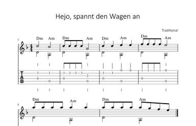 Hejo, spannt den Wagen an (arr. Bettina Schipp)