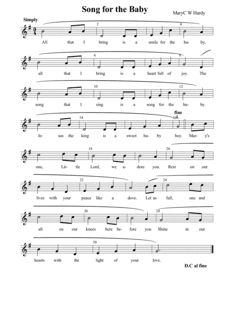Song for the Baby