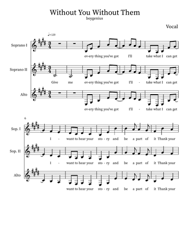 Without You Without Them (arr. Rachel McDonald)