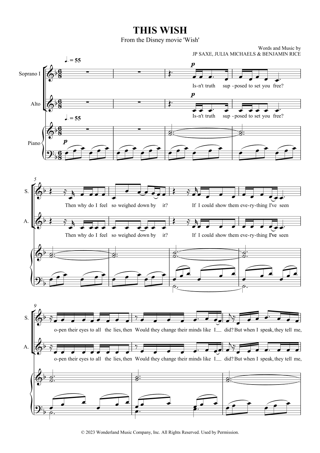 This Wish (arr. SCMusic)