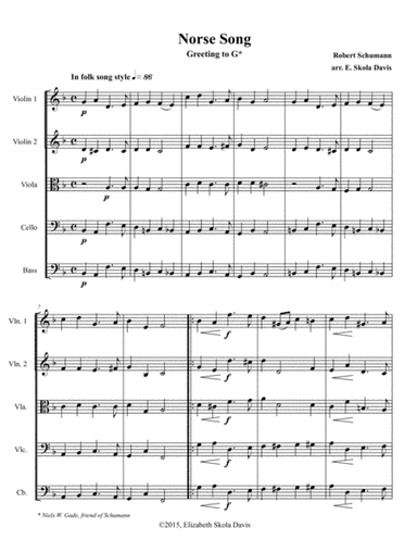Norse Song (Greeting to G) (arr. Elizabeth Skola Davis)