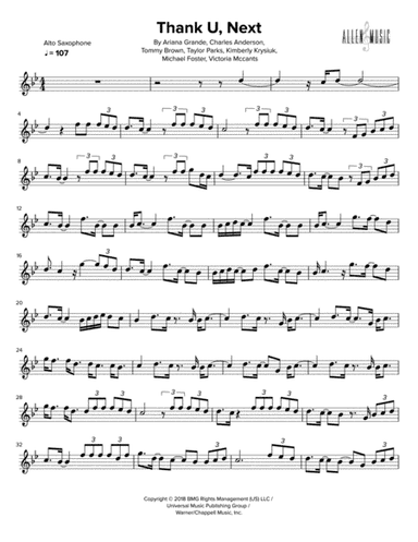Thank U, Next (arr. Allen Music)
