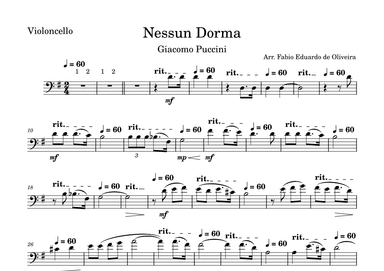 Nessun Dorma (Puccini) - Easy Arrangement (arr. Fabio Eduardo de Oliveira)