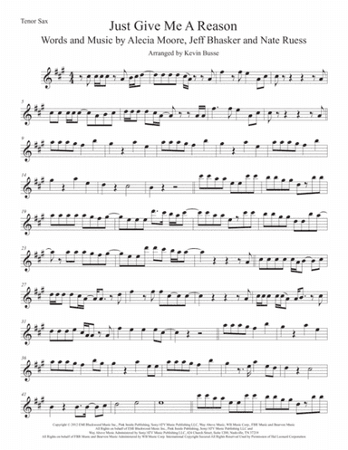 Just Give Me A Reason (arr. Kevin Busse)