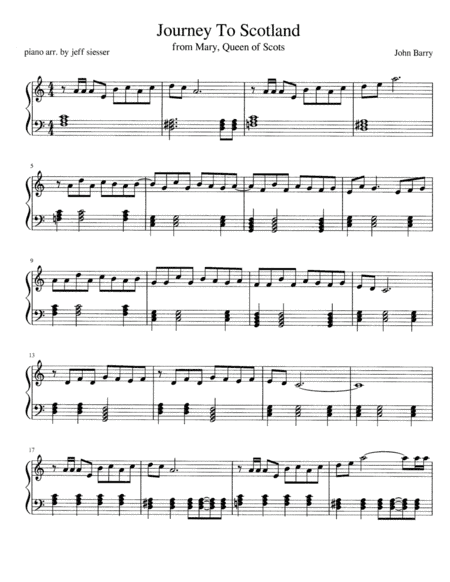 Mary, Queen Of Scots (arr. jeff siesser)