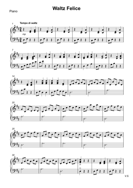 Waltz Felice - Complete Parts for String Orchestra