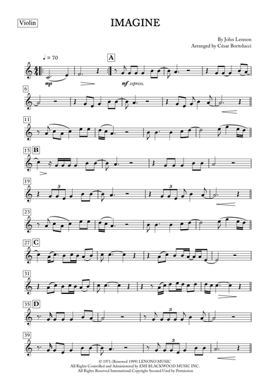 Imagine (arr. ACT Bortolucci)