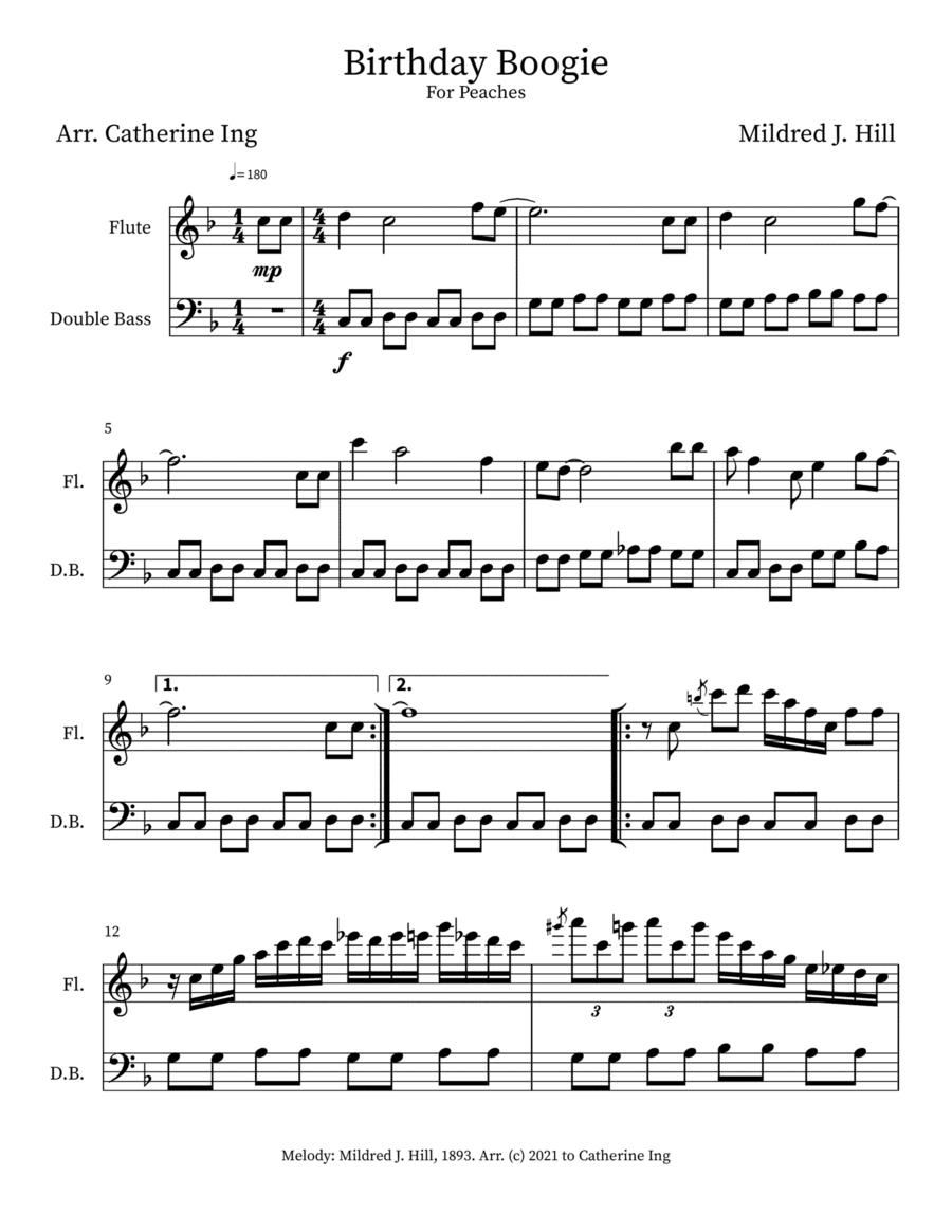 Birthday Boogie (arr. Catherine Ing)