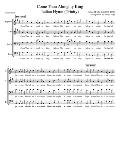 Come Thou Almighty King (arr. Joseph Pugh)