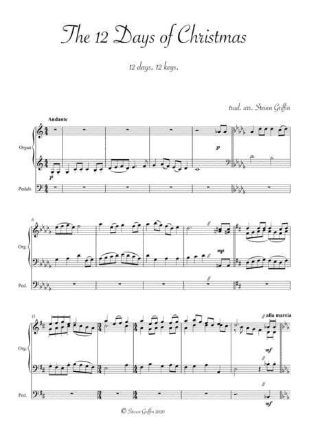 The 12 Days of Christmas (organ solo) (arr. Steven Griffin)