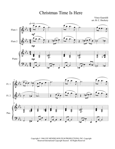 Christmas Time Is Here (arr. B. C. Dockery)