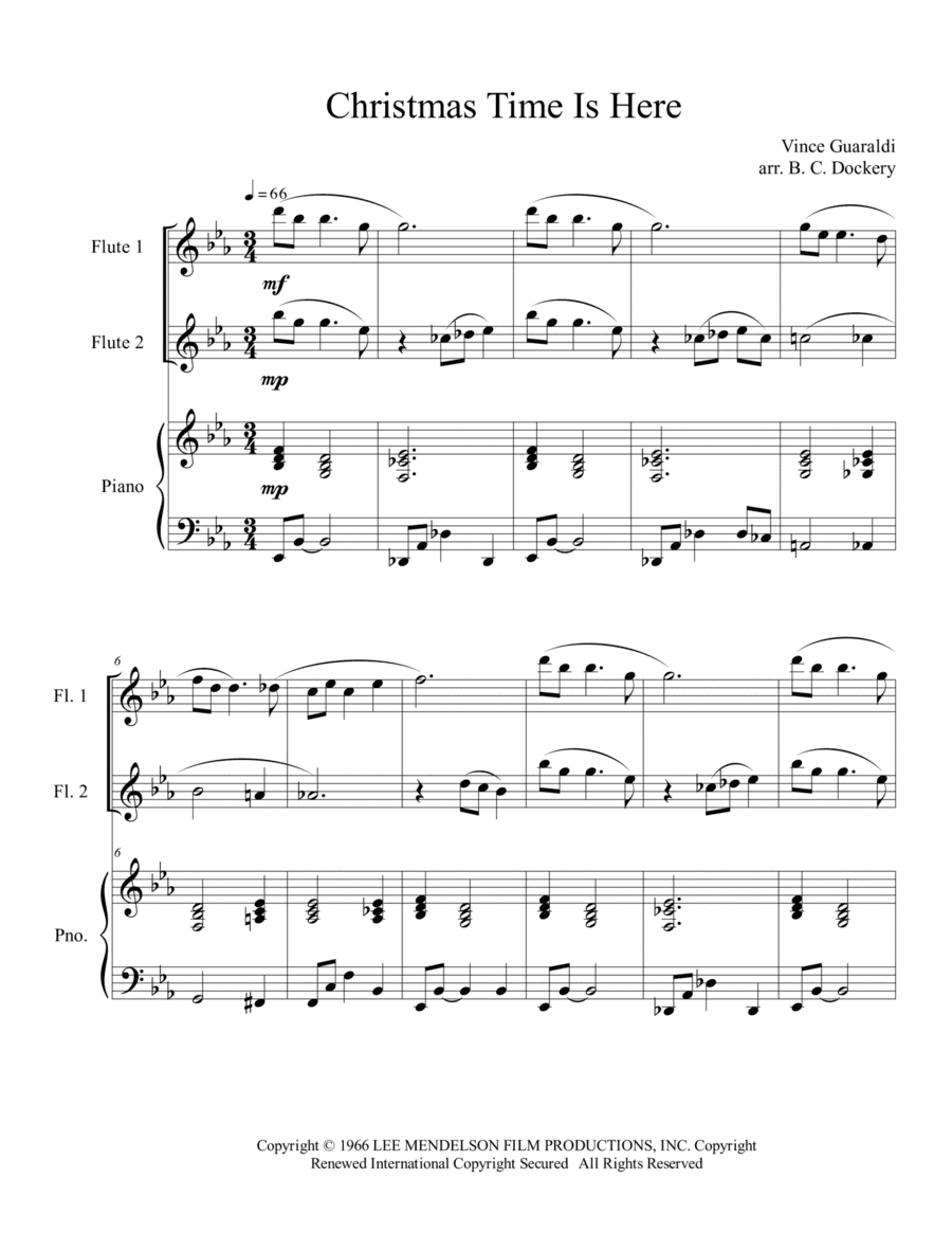 Christmas Time Is Here (arr. B. C. Dockery)