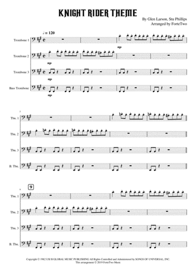 Knight Rider Theme (arr. ForteTwo)