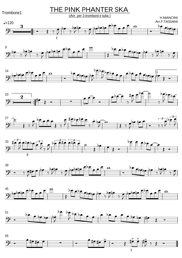 The Pink Panther (arr. Federico Tassani)