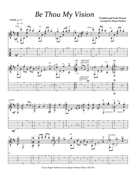 Be Thou My Vision (arr. Roger Hudson)