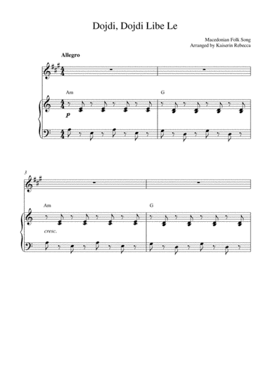 Dojdi, Dojdi Libe Le (arr. Kaiserin Rebecca)