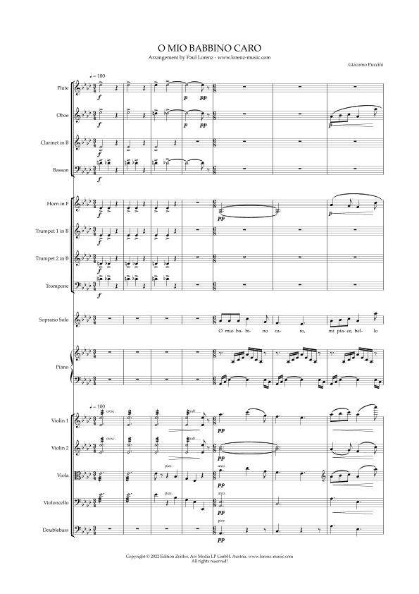 O Mio Babbino Caro (from Gianni Schicchi)