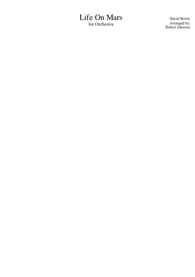 Life On Mars (arr. Ken Pizzika)