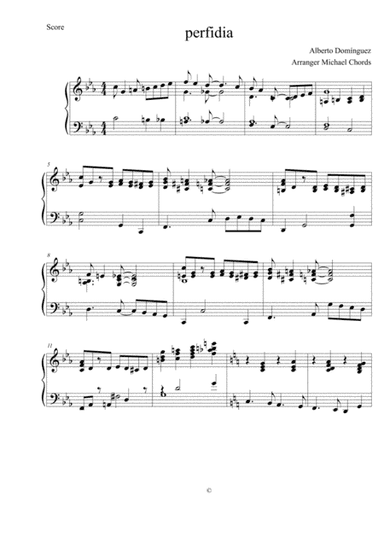 Perfidia (arr. pianoplayer)