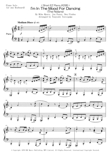 I'm In The Mood For Dancing (arr. Tsuyoshi Yoroiguma)