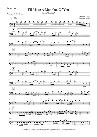 I'll Make A Man Out Of You (arr. Alex Souza)